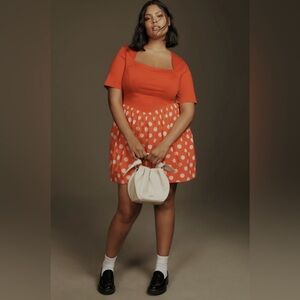 Orange Polka Dot Dress